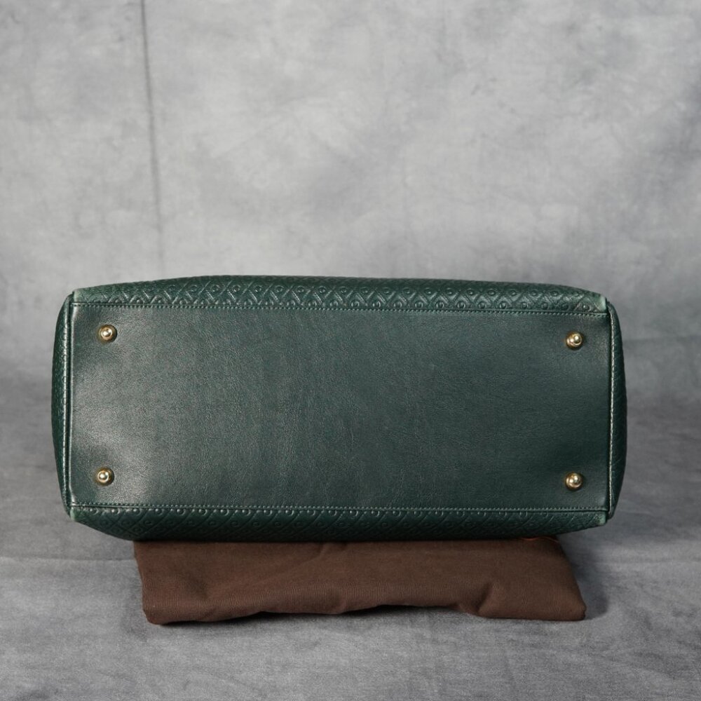 Tod’s Green Soft Leather 2-Way Shoulder Bag Handbag with Strap - Picture 3 of 15